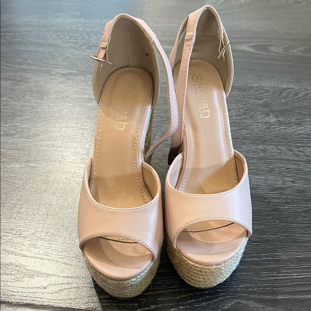 Krush Blush Wedge Sandals (4.5 inches)